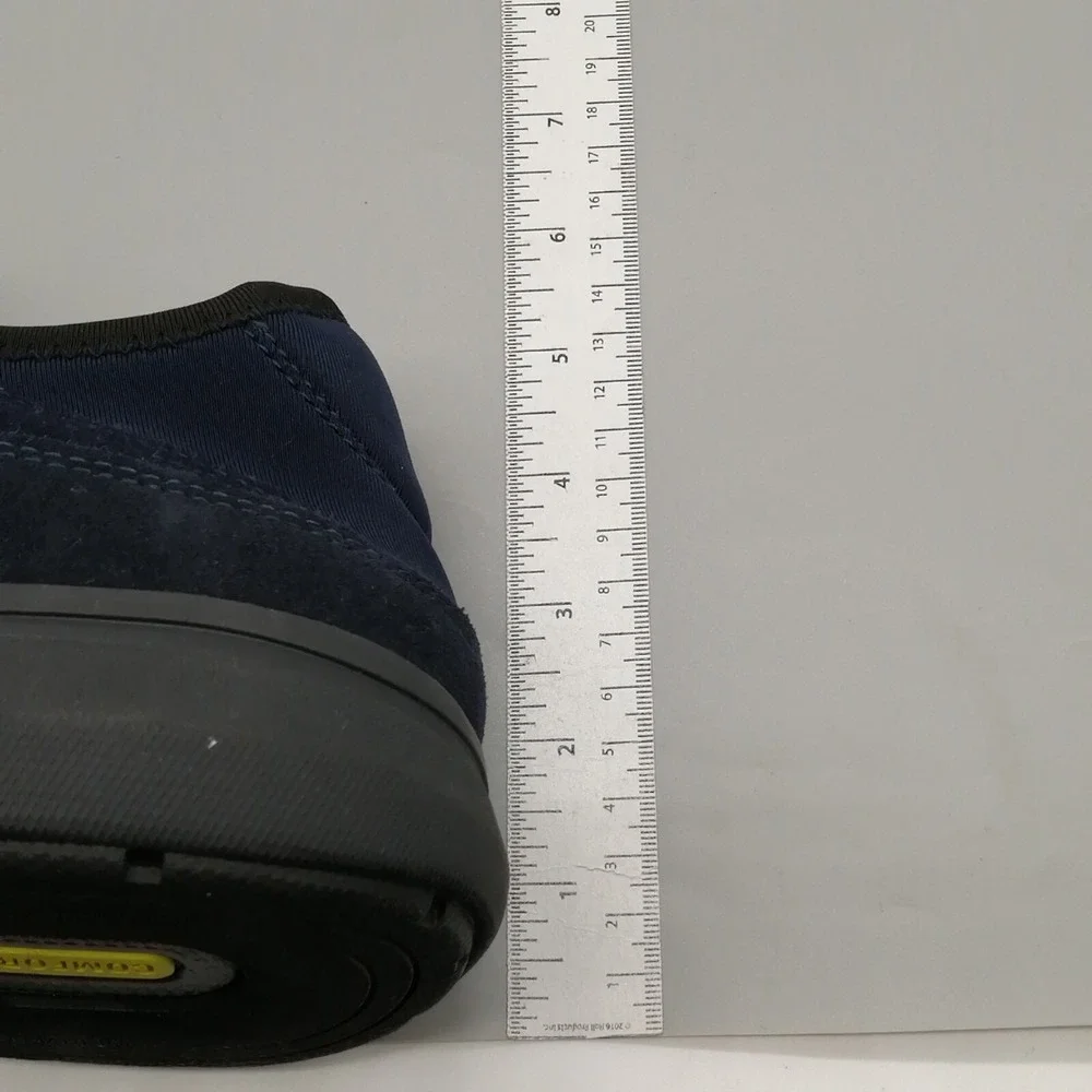 Florsheim Shoes Mens Sneaker Navy Blue Quilted Low Wedge Heel Round Toe 11.5